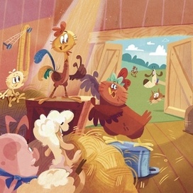 Детская иллюстраций для интерактивной книги