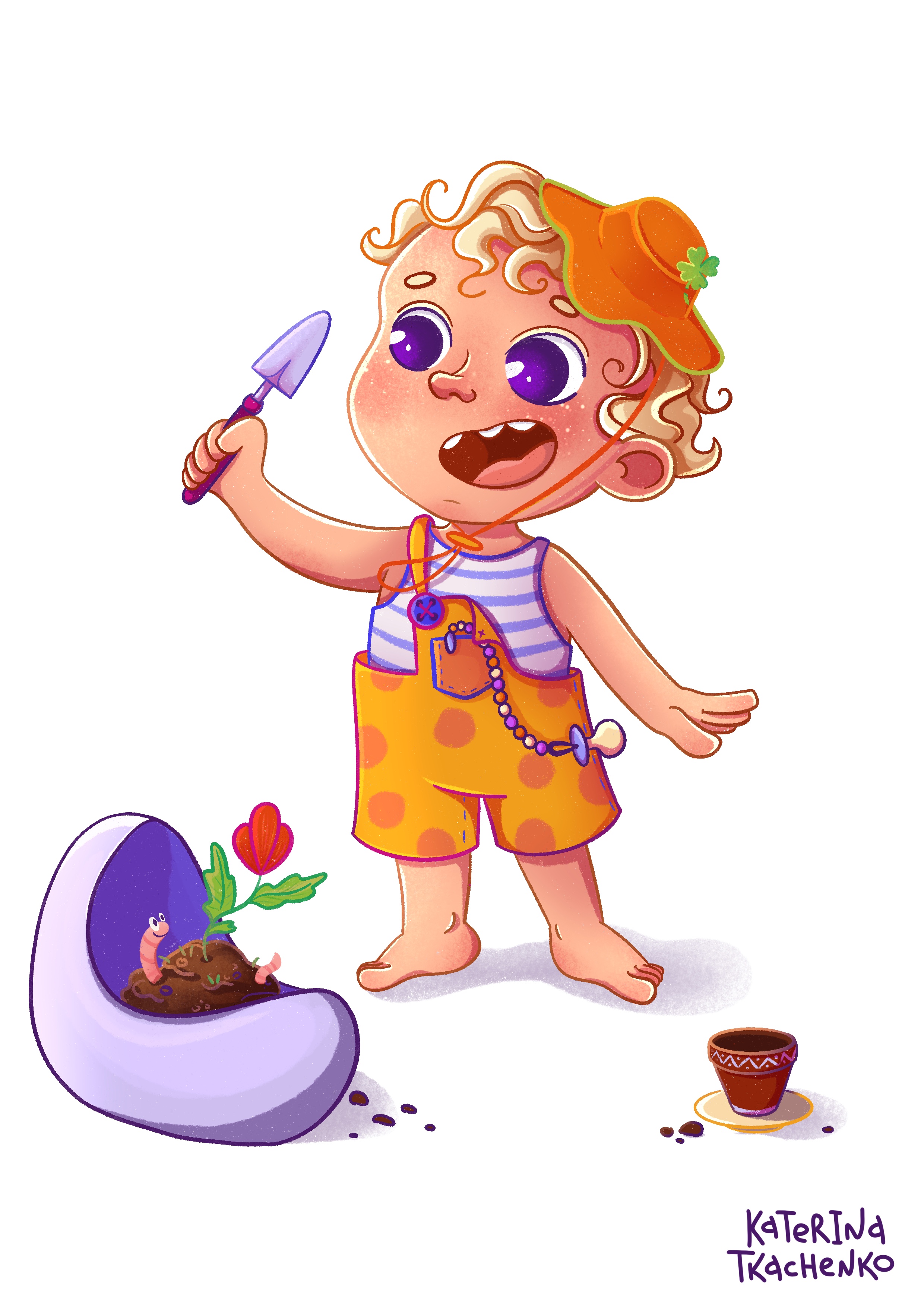 Мальчик садовник детский персонаж