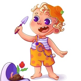 Мальчик садовник детский персонаж 