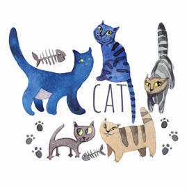 веселые коты