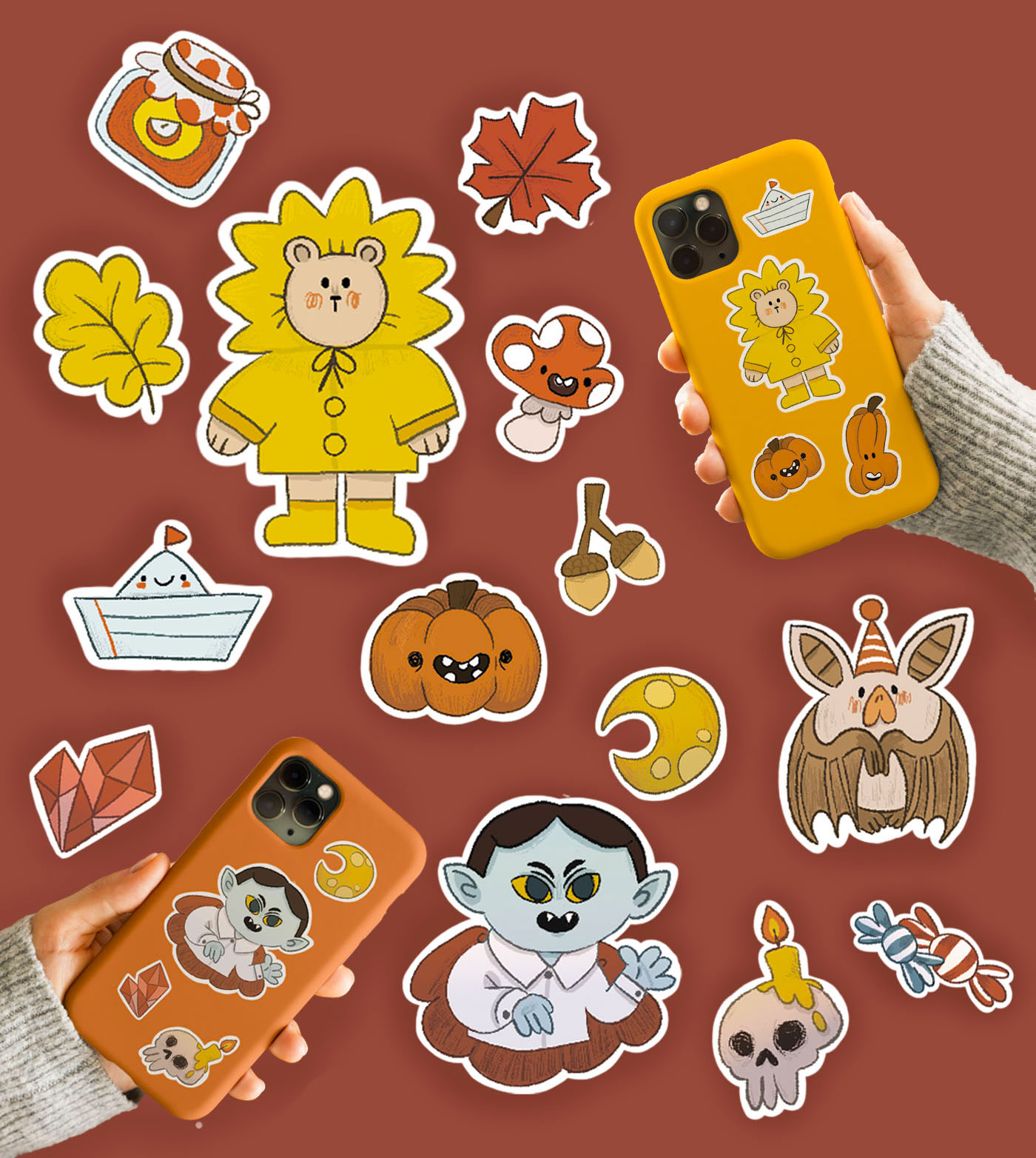 Осенний стикерпак