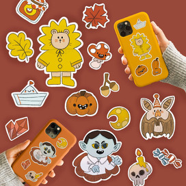 Осенний стикерпак