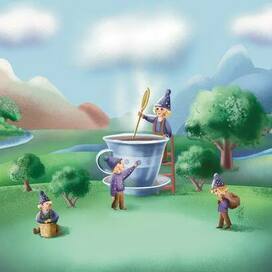 иллюстрация на подарочную коробку