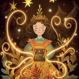 Открытка для бренда елочных игрушек