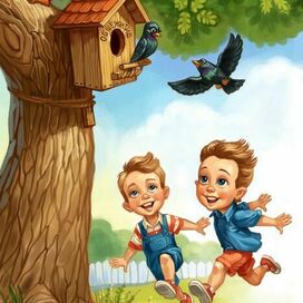 Иллюстрация к детскому рассказу "ОБЩЕЖИТИЕ" Дианы Свердловской