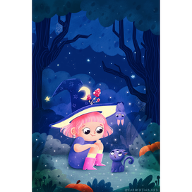 Иллюстрация "Ведьмочка" Dtiys