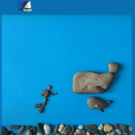 Иллюстрация stone art к морскому сюжету