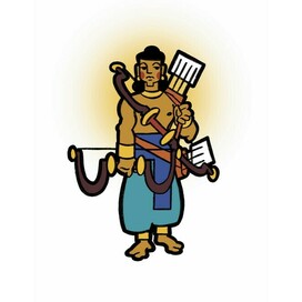 Лакшмана с божественным оружием