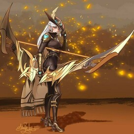 Ashe Fan art Ash from League of Legends