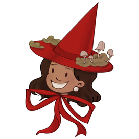 Ведьмочка в красной шляпе