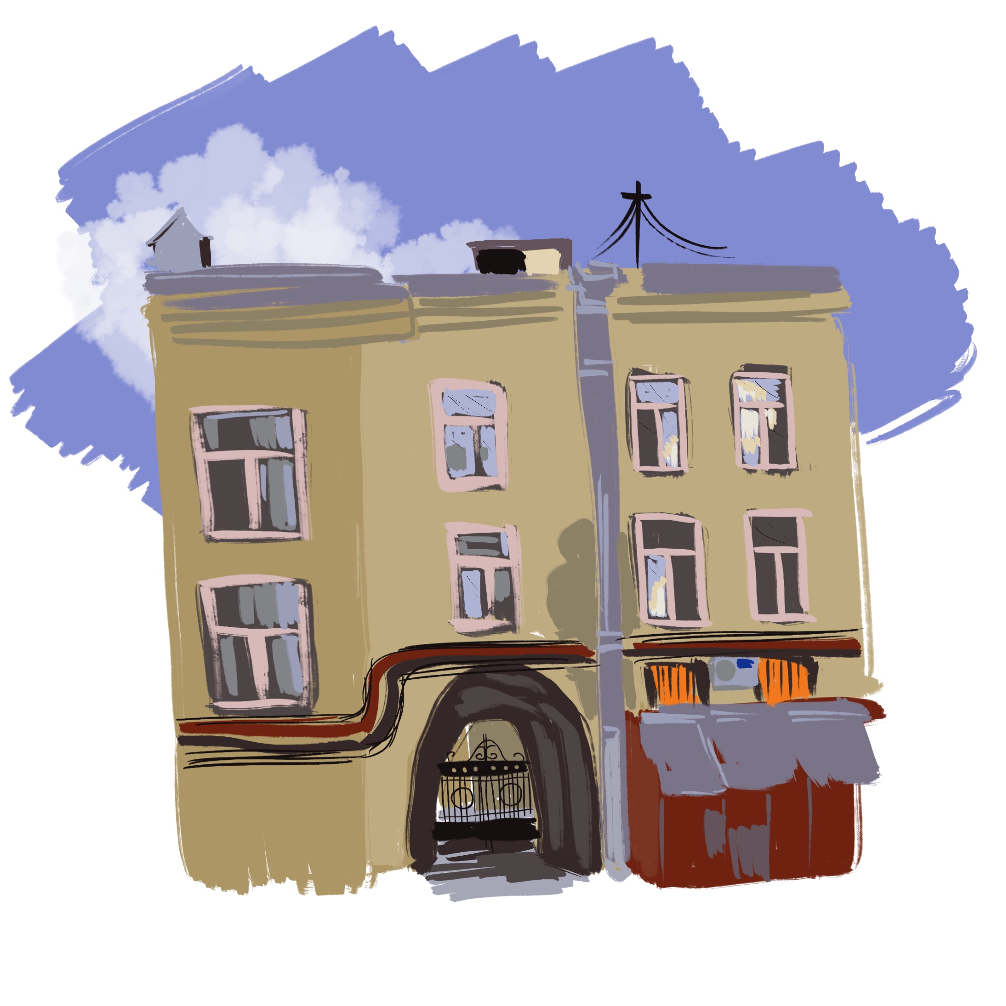 Питерские дворики. Серия «архитектура»