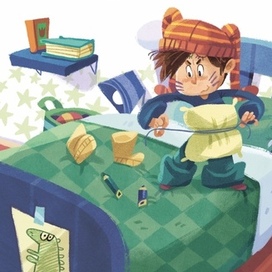 Полуполосная иллюстрация для детской книги