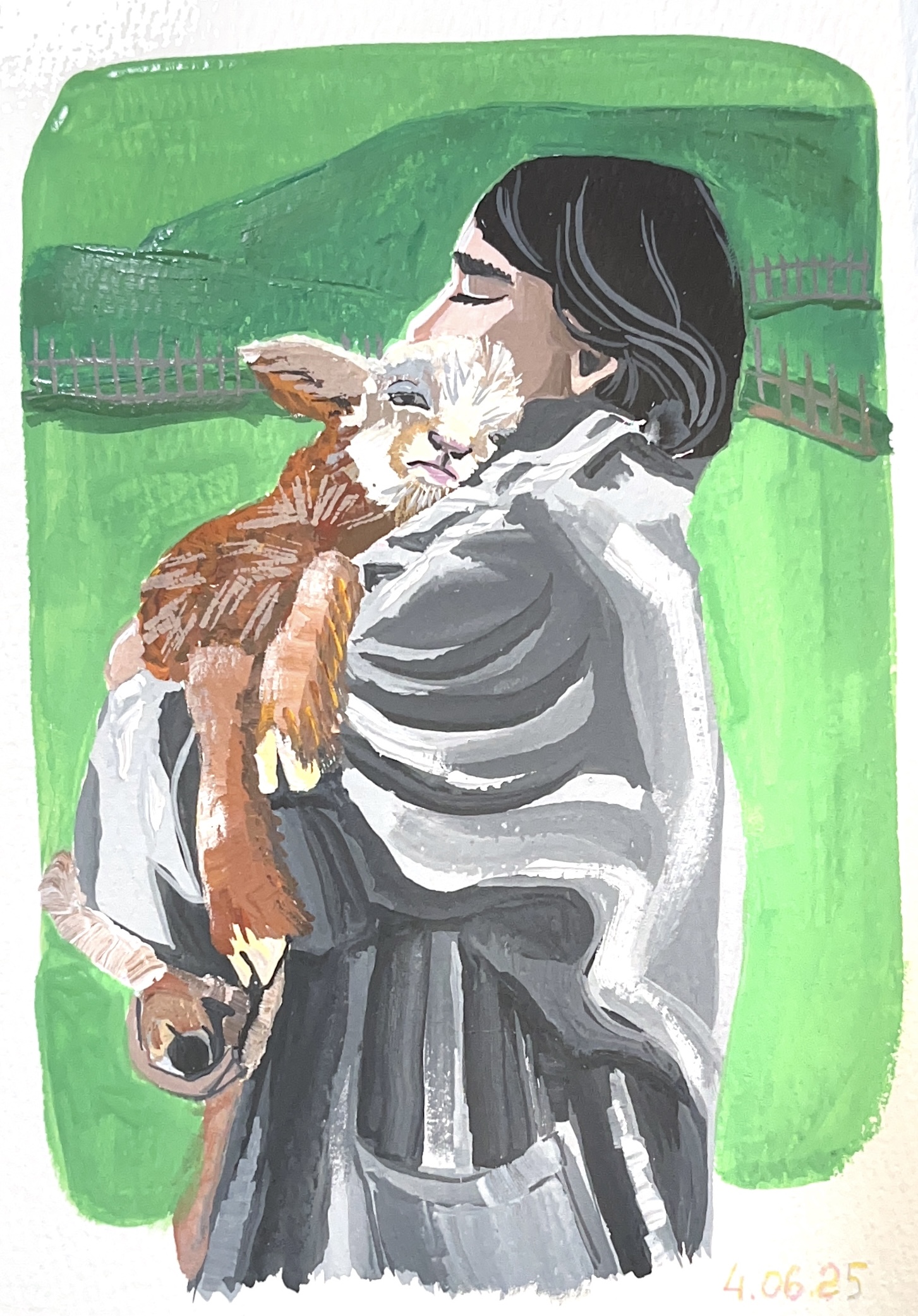 Серия работ «люди и звери»