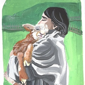 Серия работ «люди и звери»