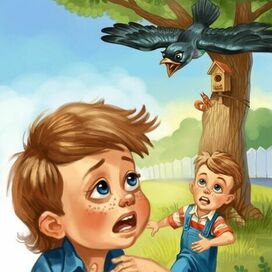 Иллюстрация к детскому рассказу "ОБЩЕЖИТИЕ" Дианы Свердловской