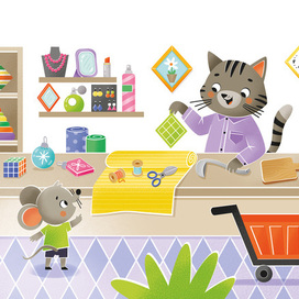 Мышонок в магазине