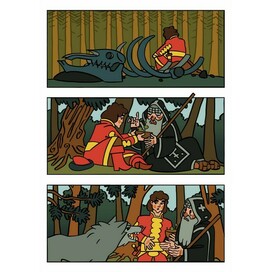 Утро, Старец и Волк