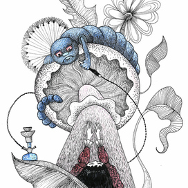 Гусеница. Алиса в стране чудес