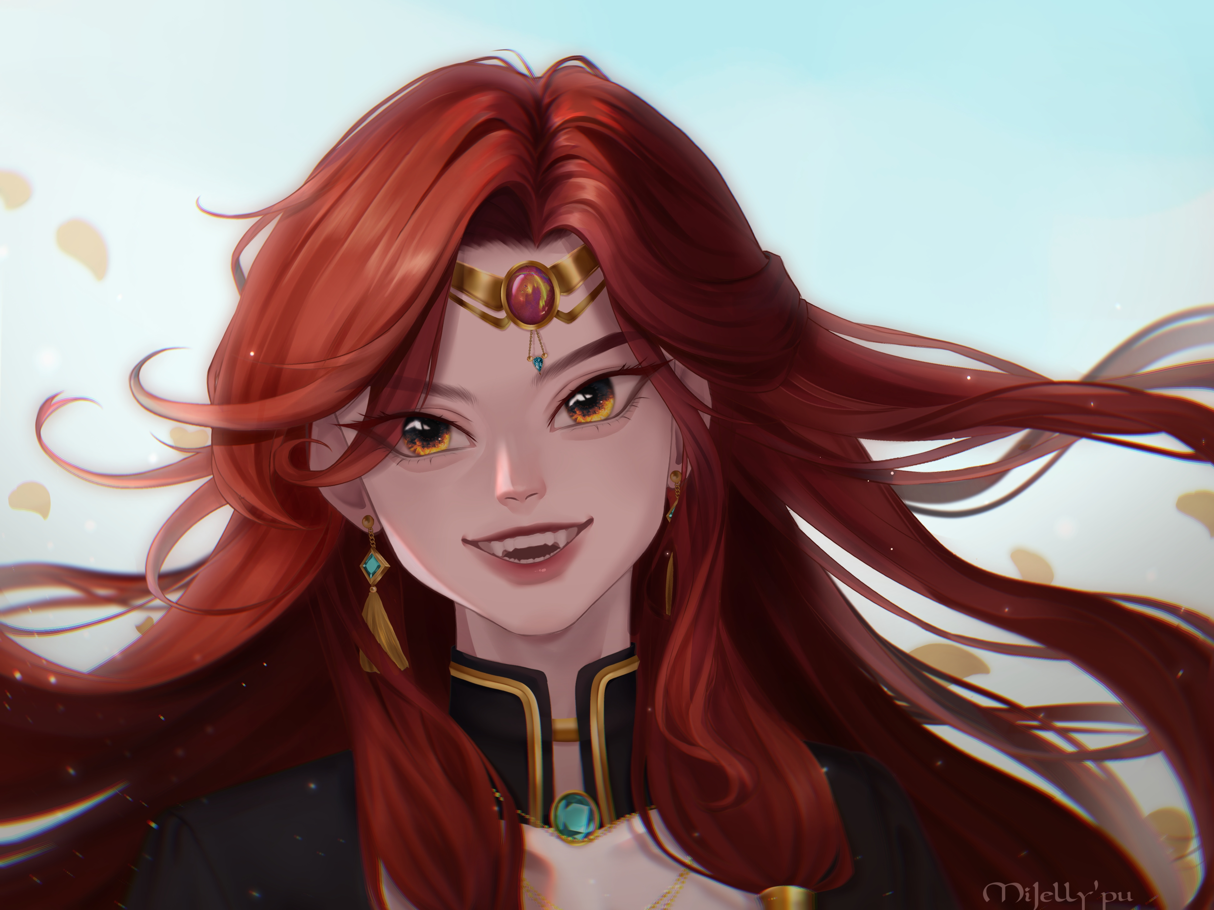 Рыжая женщина