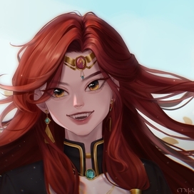 Рыжая женщина