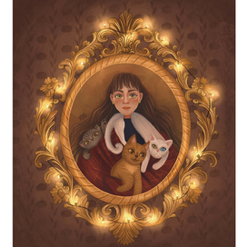 Уютные иллюстрации | Портрет с любимыми