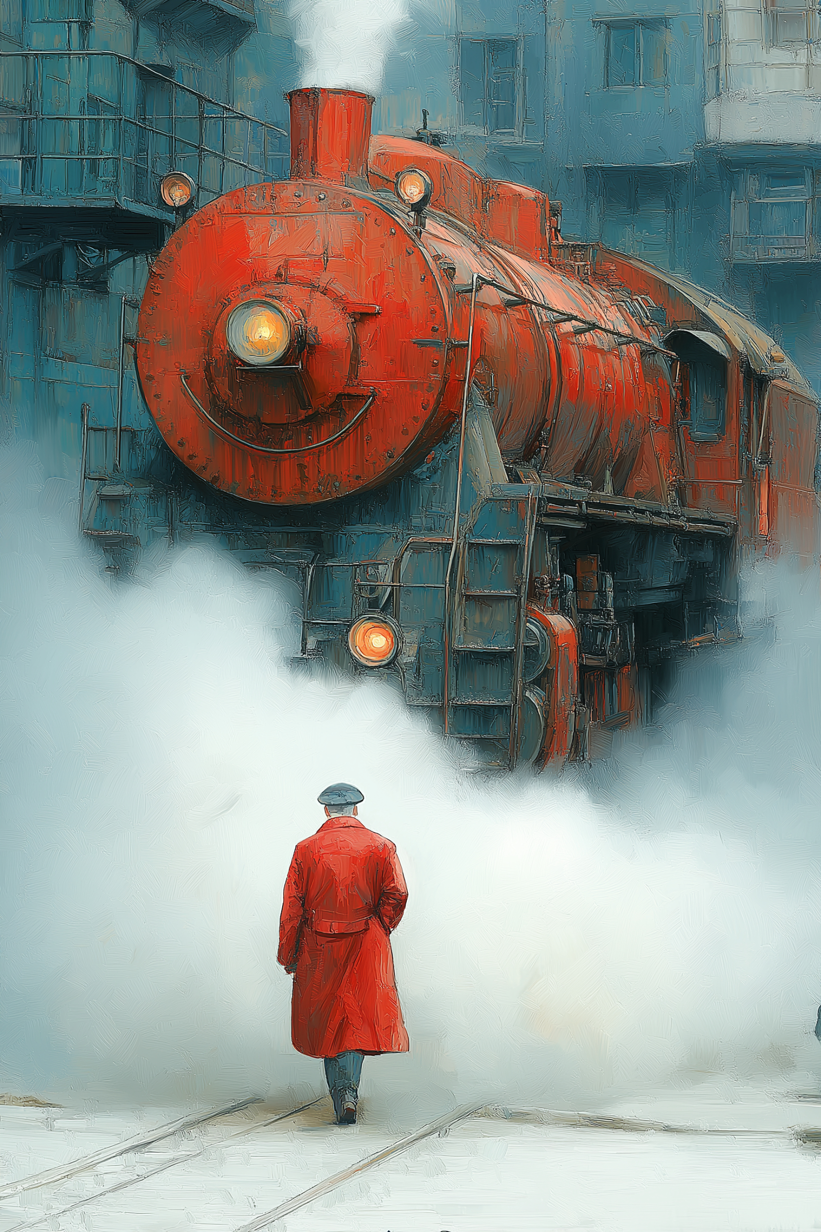 Человек и паровоз