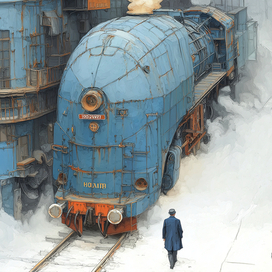 Человек и паровоз