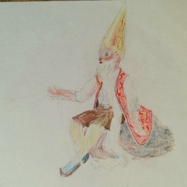 Эскиз (набросок) костюма Санта-Клауса