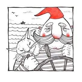 Морской гном Баффи и кот Мадрус