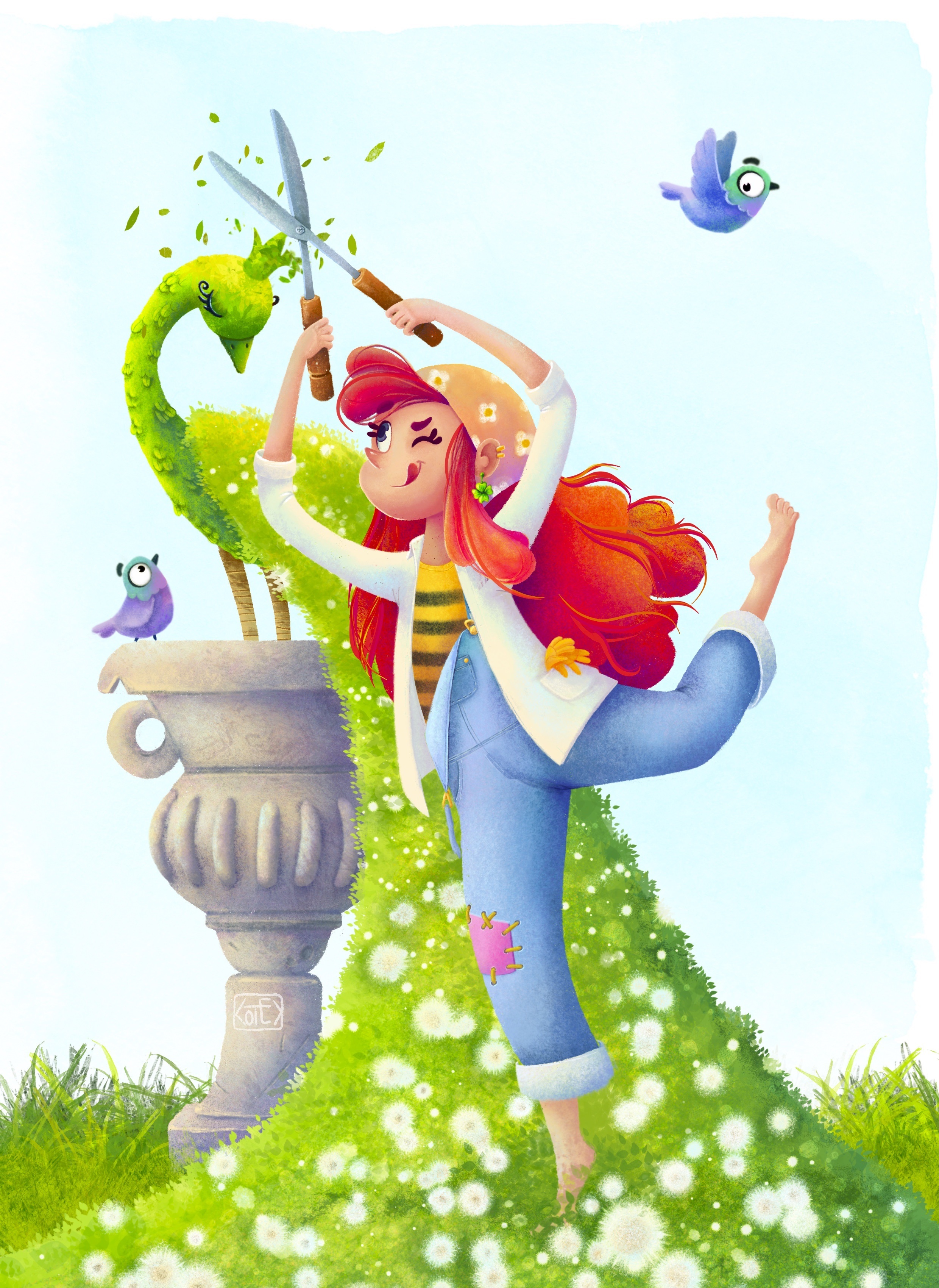 Весёлая садовница