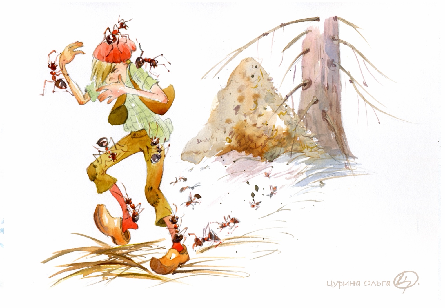 Нильс, нападение муравьев