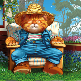 кот для рекламного баннера