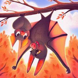 Летучие мышки на прогулке