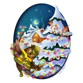 Сова - Сыщик разноцветных гирлянд