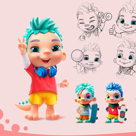 Разработка дизайна персонажа Расти