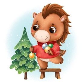 Новогодняя Лошадка 