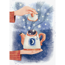 Чайничек со звёздами