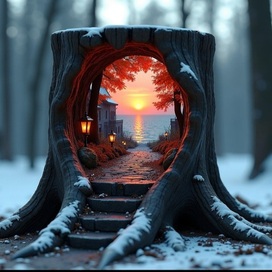 Жизнь...в трухлявом пне...