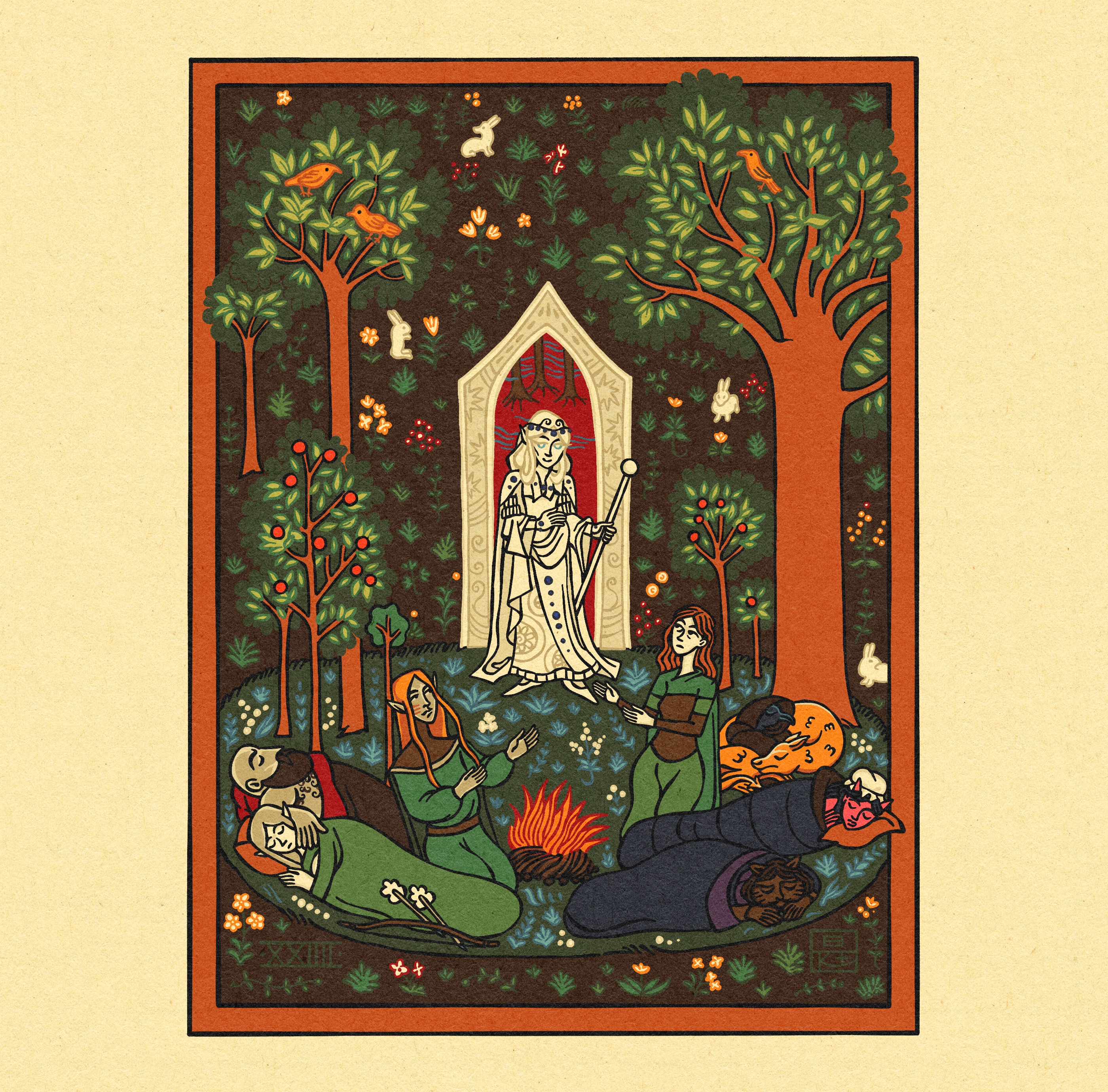 Привал в волшебном лесу