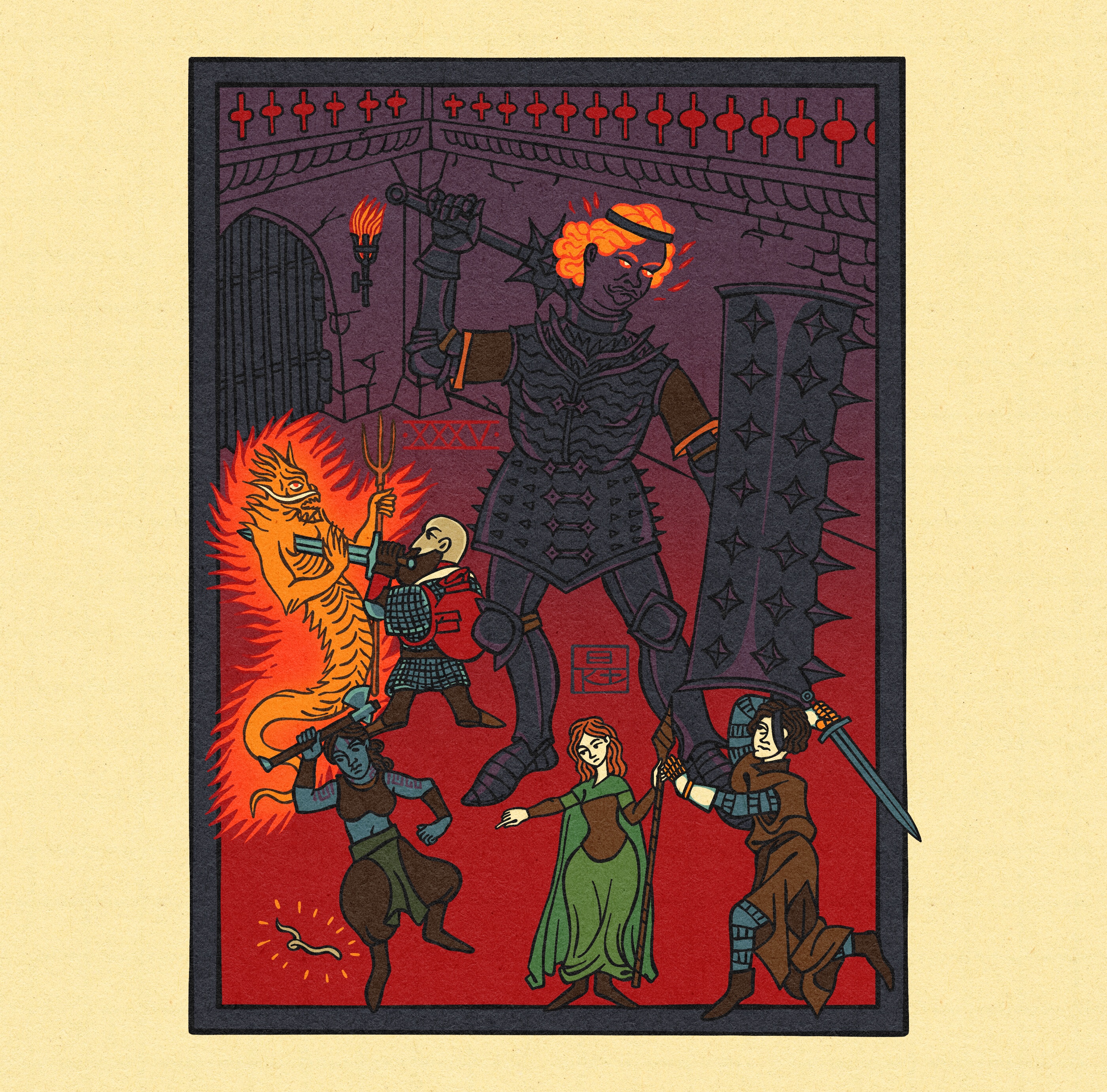 Сражение в вулканическом замке