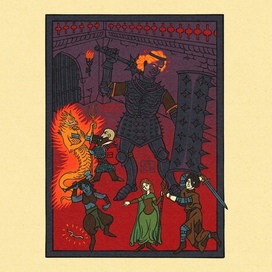 Сражение в вулканическом замке