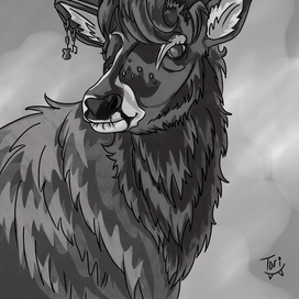 Инктобер 2025 5.Олень