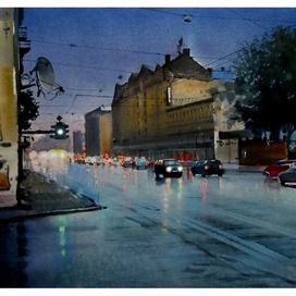 ,,Дождливый вечер,,