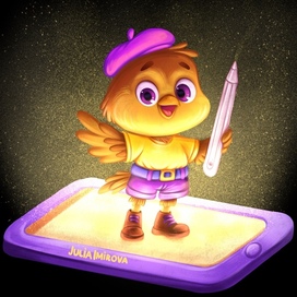 Воробушек художник 