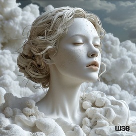 Девушка из белого мрамора.