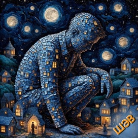 Мир вокруг нас в светящихся окнах.