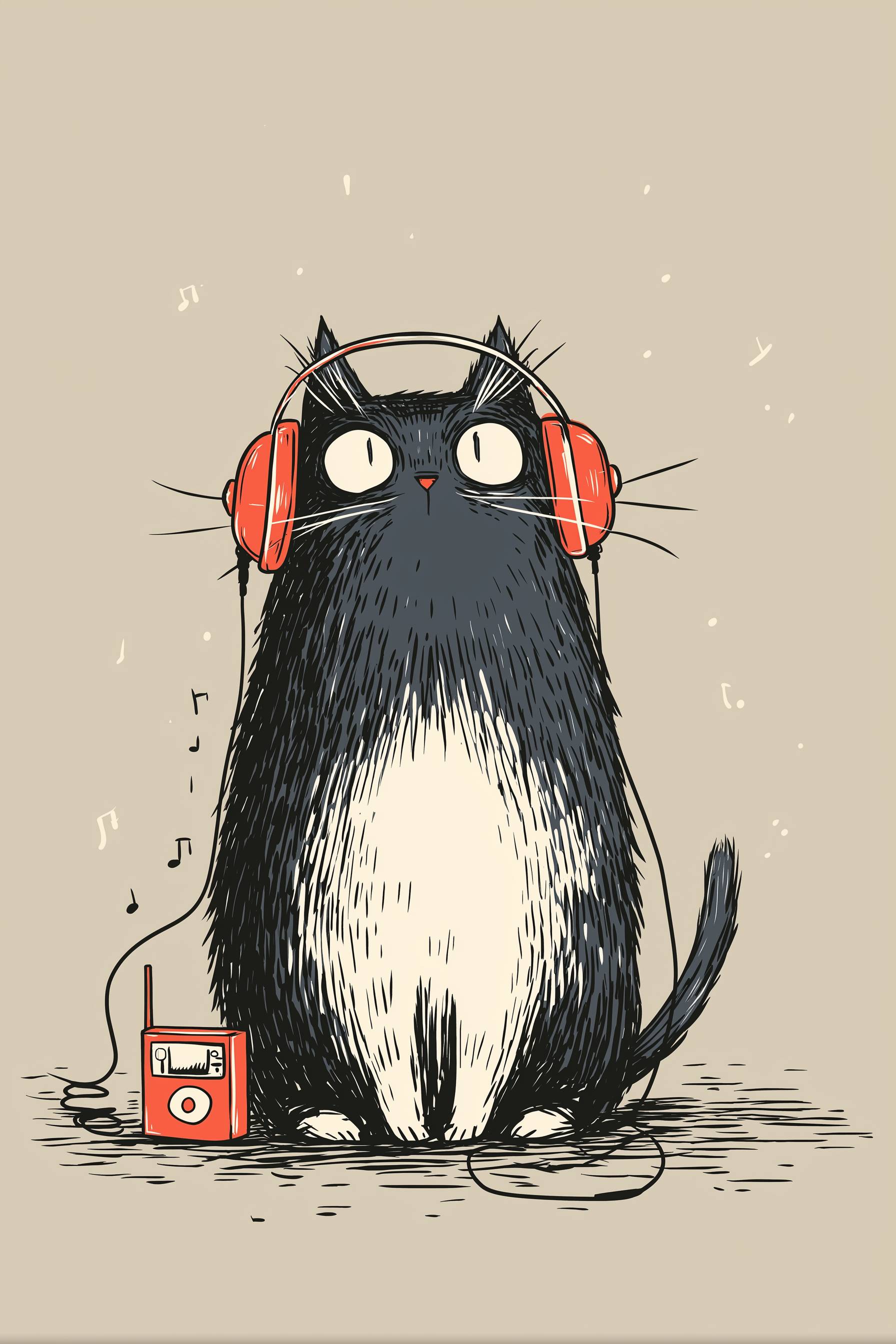 Кот-меломан