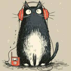 Кот-меломан