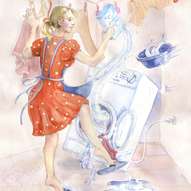 Чистая душа. Иллюстрация к книге современных сказок Юлии Чернухиной "Волшебные витражи". Издательство "Эксмо"