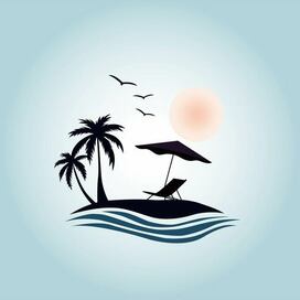 пляжный пейзаж